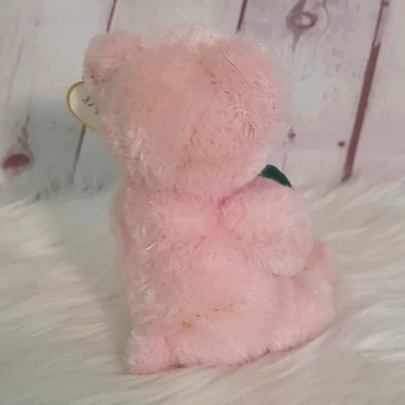 Y2K TY Beanie Baby Pink Love You Mom Mother's Day Bear Plush Stuffed Animal Toy - Picture 10 of 14